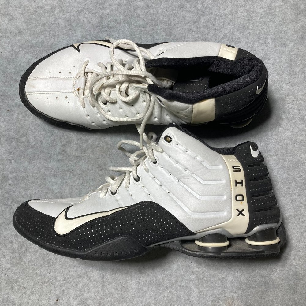 Nike SHOX NZ Mens Size 11 Shoes Sneakers Basketball White 309181-111